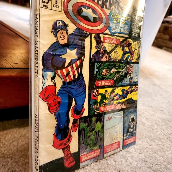 Fantasy Masterpieces #5 ORIGINAL Vintage 1966 Marvel Comics Captain America - Picture 4 of 6